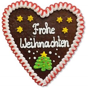 Lebkuchenherz Frohe Weihnachten - Bild für geänderte Öffnungszeiten zu Weihnachten / Silvester / Erste Januar Woche